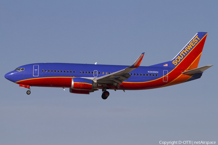 Southwest Airlines Boeing 737-3H4 (N399WN) | Photo 465541