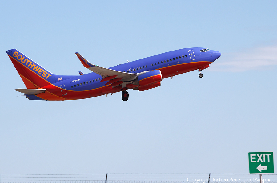 Southwest Airlines Boeing 737-7H4 (N400WN) | Photo 43504