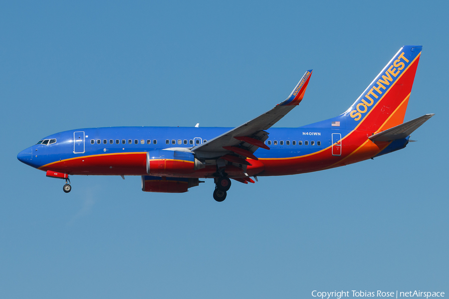 Southwest Airlines Boeing 737-7H4 (N401WN) | Photo 300113