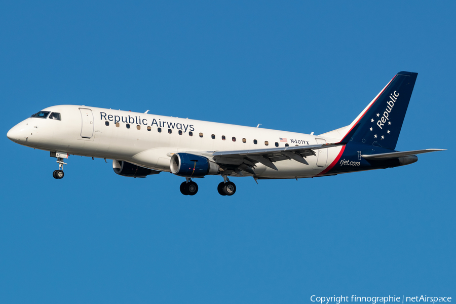 Republic Airlines Embraer ERJ-175LR (ERJ-170-200LR) (N401YX) | Photo 587443