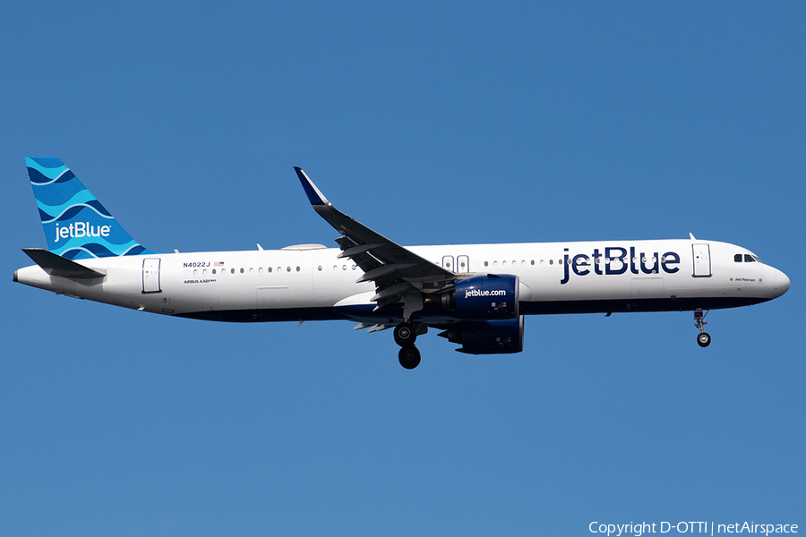 JetBlue Airways Airbus A321-271NX (N4022J) | Photo 592551