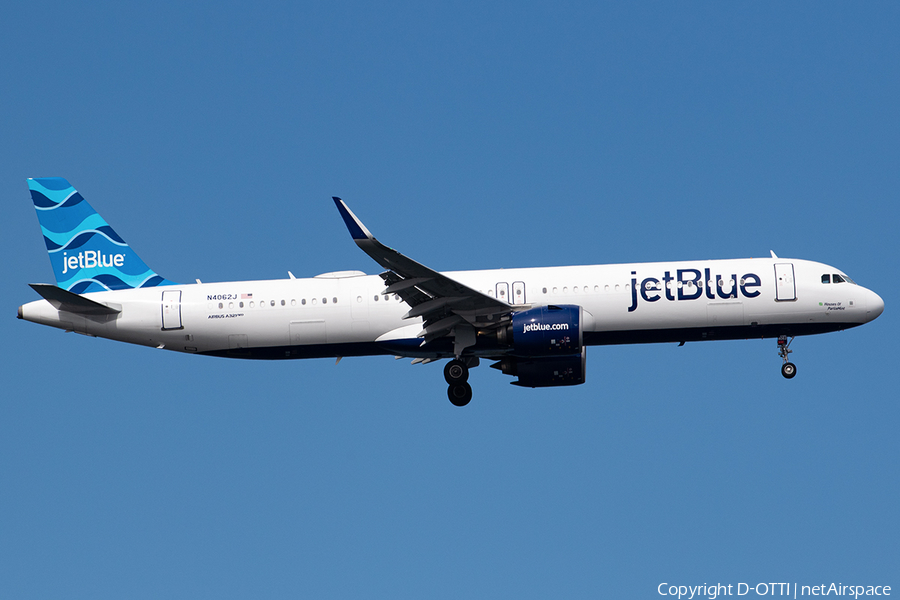 JetBlue Airways Airbus A321-271NX (N4062J) | Photo 592549