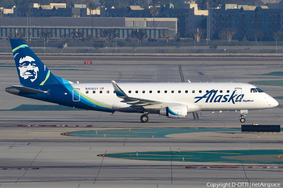 Alaska Airlines (Skywest) Embraer ERJ-175LR (ERJ-170-200LR) (N406SY) | Photo 563644