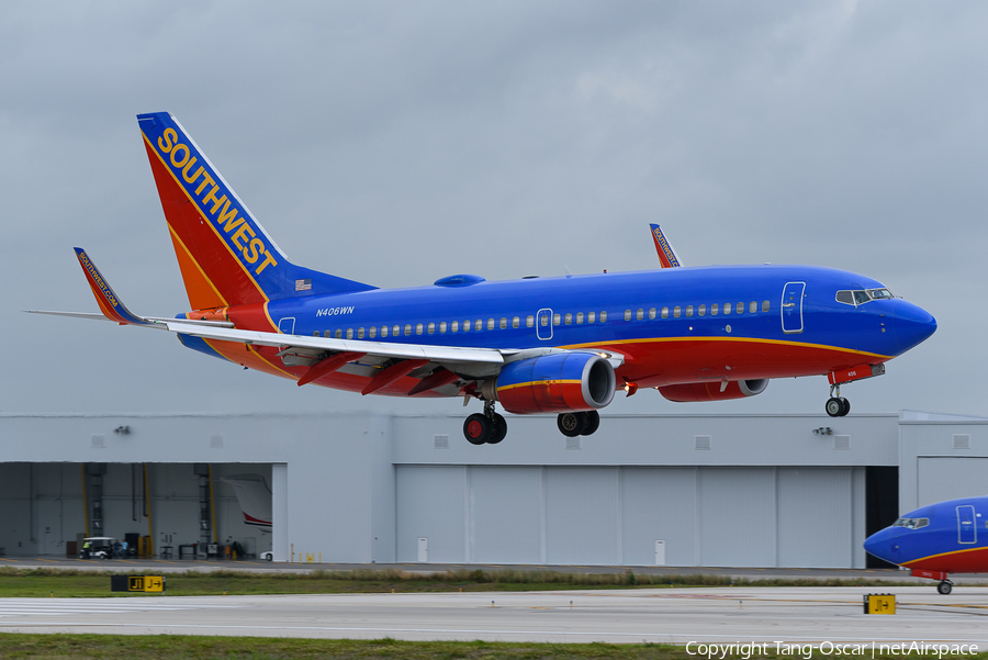 Southwest Airlines Boeing 737-7H4 (N406WN) | Photo 647772