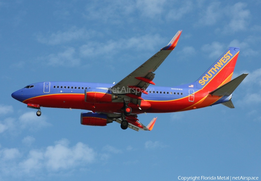 Southwest Airlines Boeing 737-7H4 (N406WN) | Photo 337166