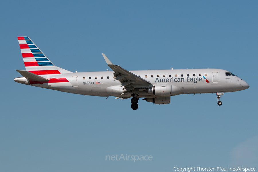 American Eagle (Republic Airlines) Embraer ERJ-175LR (ERJ-170-200LR) (N406YX) | Photo 96259