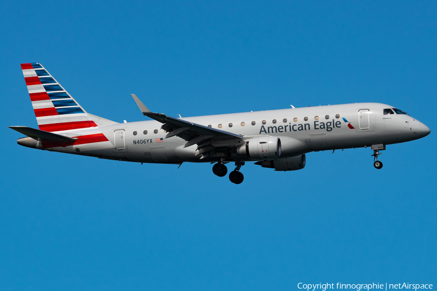 American Eagle (Republic Airlines) Embraer ERJ-175LR (ERJ-170-200LR) (N406YX) | Photo 587319