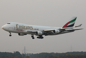 Emirates SkyCargo Boeing 747-47UF (N408MC) at  Dusseldorf - International, Germany