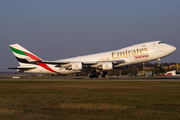 Emirates SkyCargo Boeing 747-47UF (N408MC) at  Frankfurt am Main, Germany