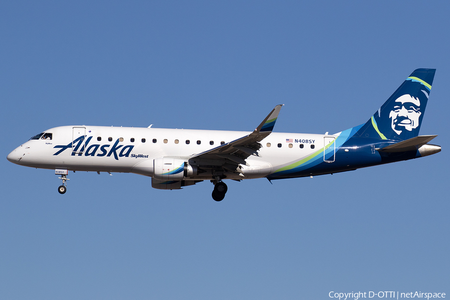 Alaska Airlines (Skywest) Embraer ERJ-175LR (ERJ-170-200LR) (N408SY) | Photo 555858