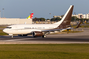 Jet Edge International Boeing 737-7BC(BBJ) (N4125) at  Lisbon - Portela, Portugal