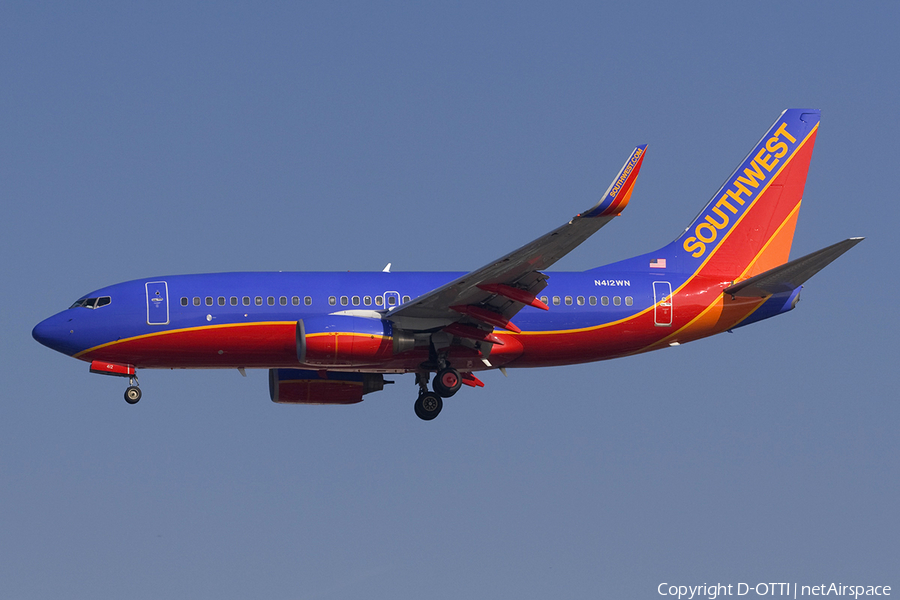 Southwest Airlines Boeing 737-7H4 (N412WN) | Photo 278796