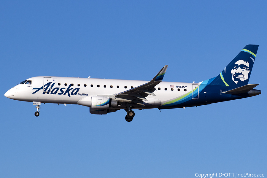 Alaska Airlines (Skywest) Embraer ERJ-175LR (ERJ-170-200LR) (N413SY) | Photo 553925