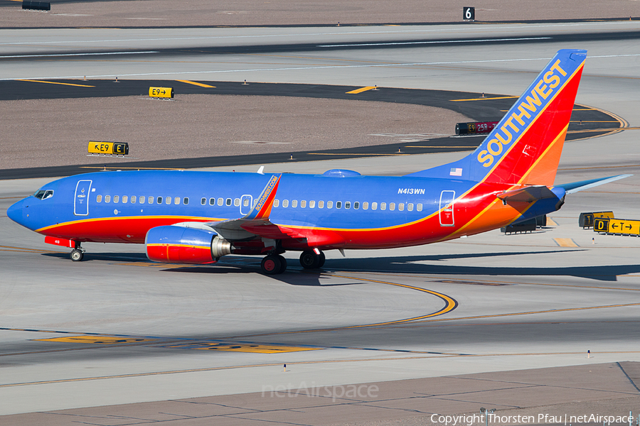 Southwest Airlines Boeing 737-7H4 (N413WN) | Photo 61441