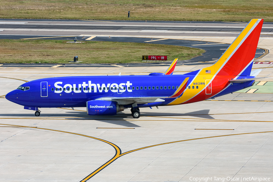 Southwest Airlines Boeing 737-7H4 (N413WN) | Photo 468635