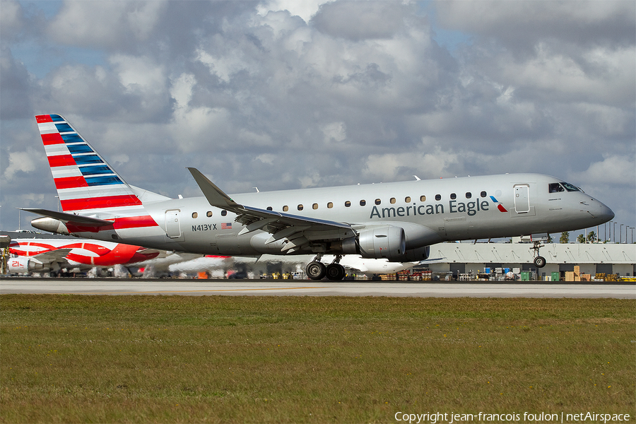 American Eagle (Republic Airlines) Embraer ERJ-175LR (ERJ-170-200LR) (N413YX) | Photo 228946
