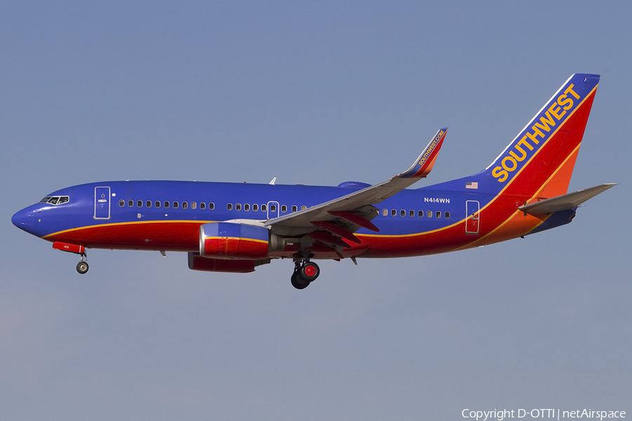 Southwest Airlines Boeing 737-7H4 (N414WN) | Photo 465517