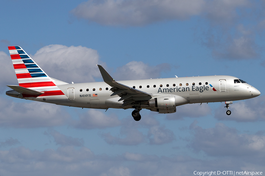 American Eagle (Republic Airlines) Embraer ERJ-175LR (ERJ-170-200LR) (N414YX) | Photo 137330