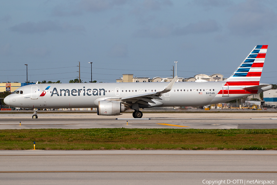 American Airlines Airbus A321-253NX (N415AN) | Photo 614499