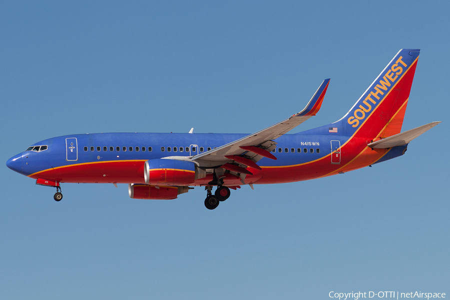 Southwest Airlines Boeing 737-7H4 (N415WN) | Photo 181058