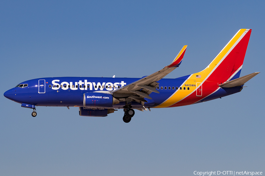 Southwest Airlines Boeing 737-7H4 (N415WN) | Photo 202811