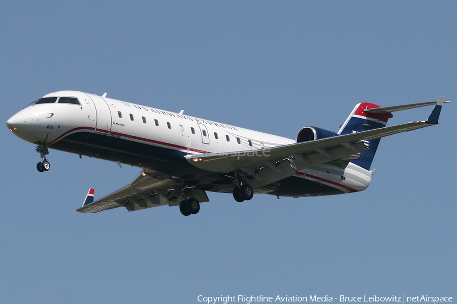 US Airways Express (Air Wisconsin) Bombardier CRJ-200LR (N416AW) | Photo 150729