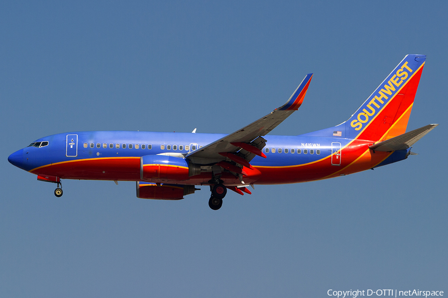 Southwest Airlines Boeing 737-7H4 (N416WN) | Photo 183218