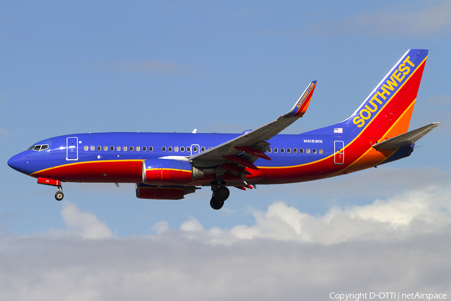 Southwest Airlines Boeing 737-7H4 (N416WN) | Photo 469755