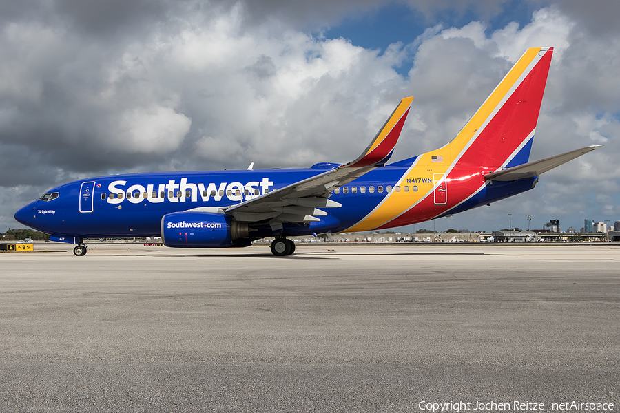Southwest Airlines Boeing 737-7H4 (N417WN) | Photo 229774