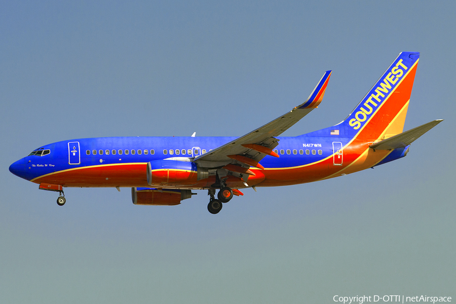 Southwest Airlines Boeing 737-7H4 (N417WN) | Photo 182964