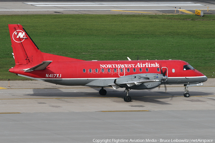 Northwest Airlink (Mesaba Airlines) SAAB 340B+ (N417XJ) | Photo 91746