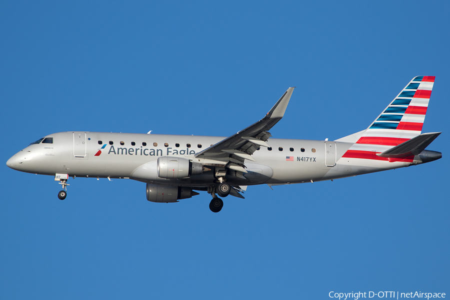 American Eagle (Republic Airlines) Embraer ERJ-175LR (ERJ-170-200LR) (N417YX) | Photo 220592