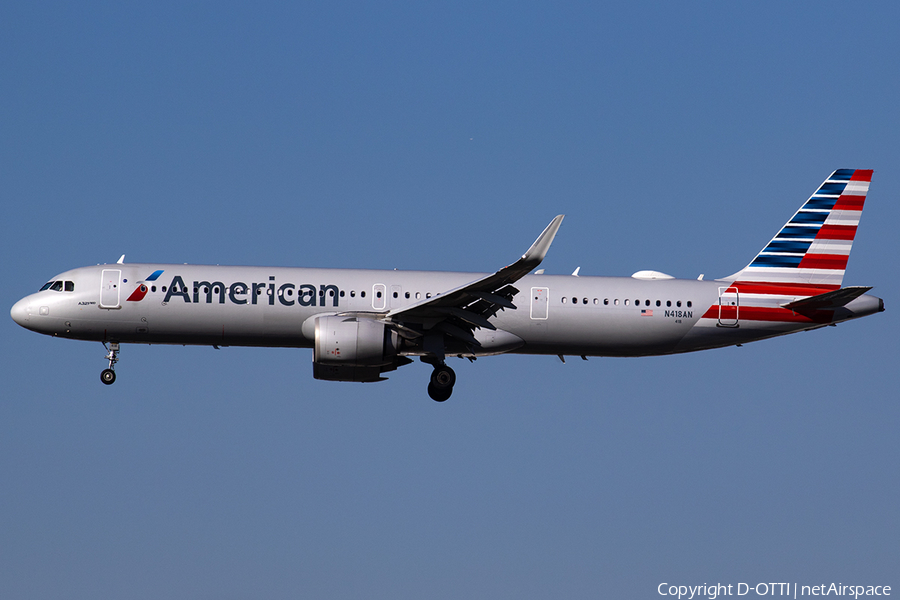 American Airlines Airbus A321-253NX (N418AN) | Photo 543475