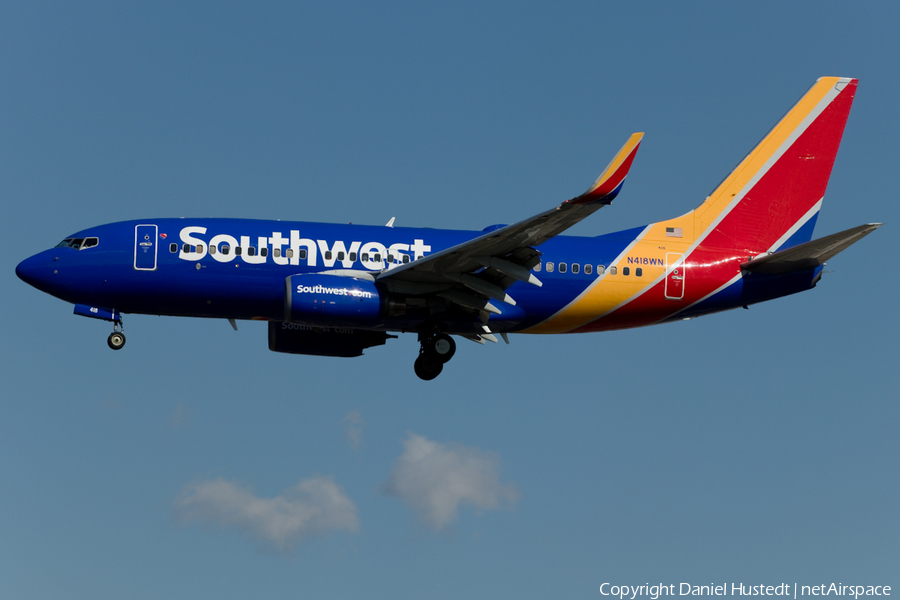 Southwest Airlines Boeing 737-7H4 (N418WN) | Photo 446800