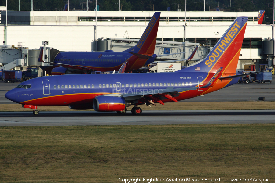 Southwest Airlines Boeing 737-7H4 (N418WN) | Photo 92061