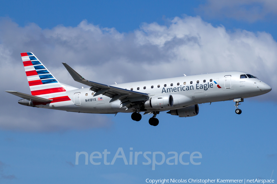 American Eagle (Republic Airlines) Embraer ERJ-175LR (ERJ-170-200LR) (N418YX) | Photo 122245