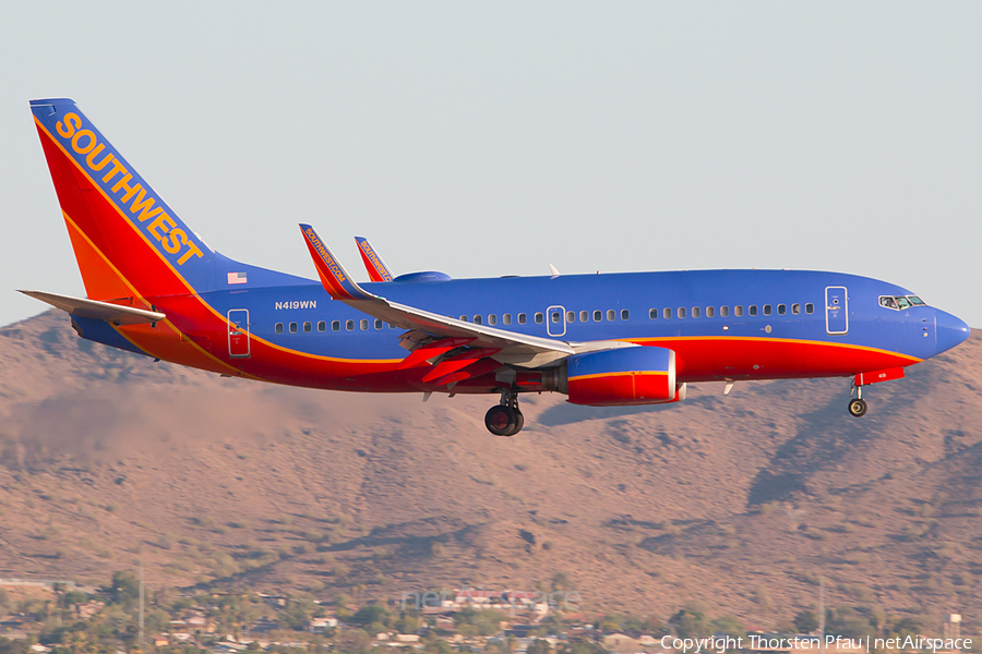 Southwest Airlines Boeing 737-7H4 (N419WN) | Photo 88319