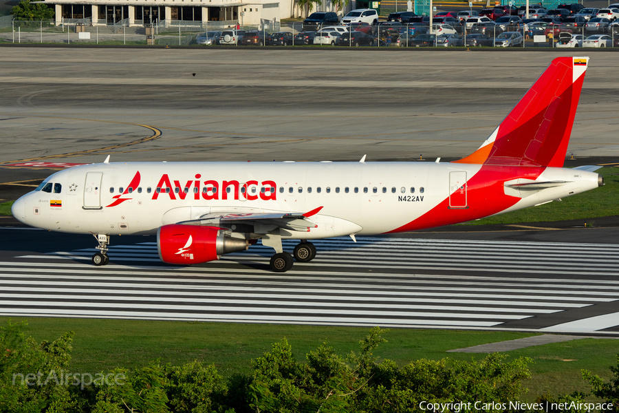 Avianca Airbus A319-115 (N422AV) | Photo 517826