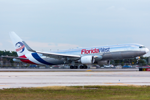 Florida West International Airlines Boeing 767-346F(ER) (N422LA) at  Miami - International, United States