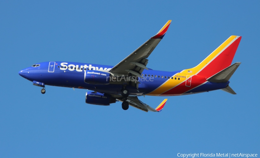 Southwest Airlines Boeing 737-7H4 (N426WN) | Photo 612336