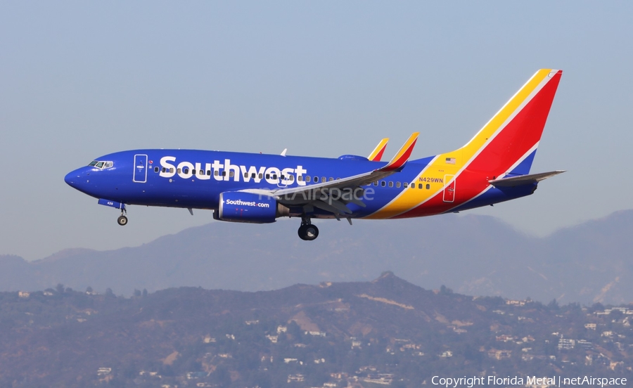 Southwest Airlines Boeing 737-7H4 (N429WN) | Photo 665543