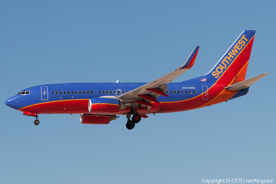 Southwest Airlines Boeing 737-7H4 (N430WN) | Photo 181060