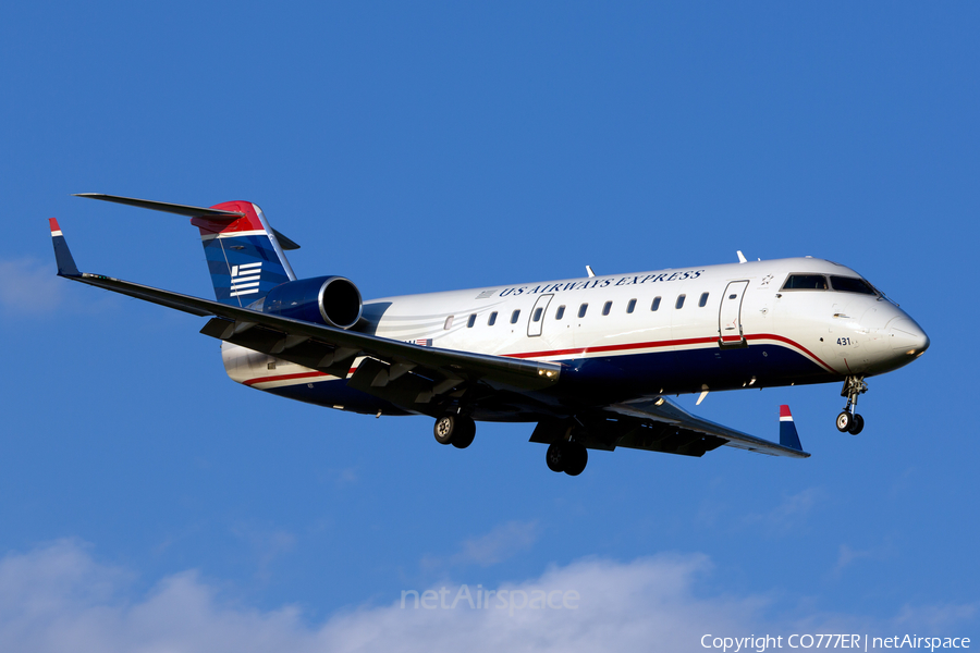 US Airways Express (Air Wisconsin) Bombardier CRJ-200LR (N431AW) | Photo 24992