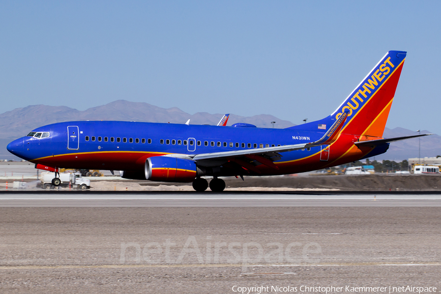 Southwest Airlines Boeing 737-7H4 (N431WN) | Photo 127203