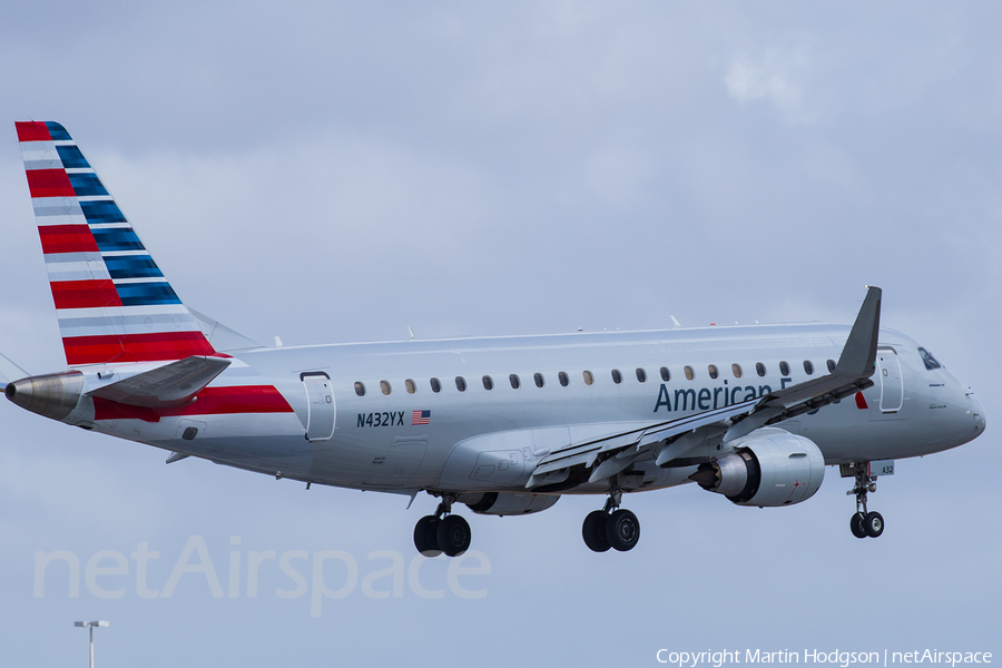 American Eagle (Republic Airlines) Embraer ERJ-175LR (ERJ-170-200LR) (N432YX) | Photo 236758