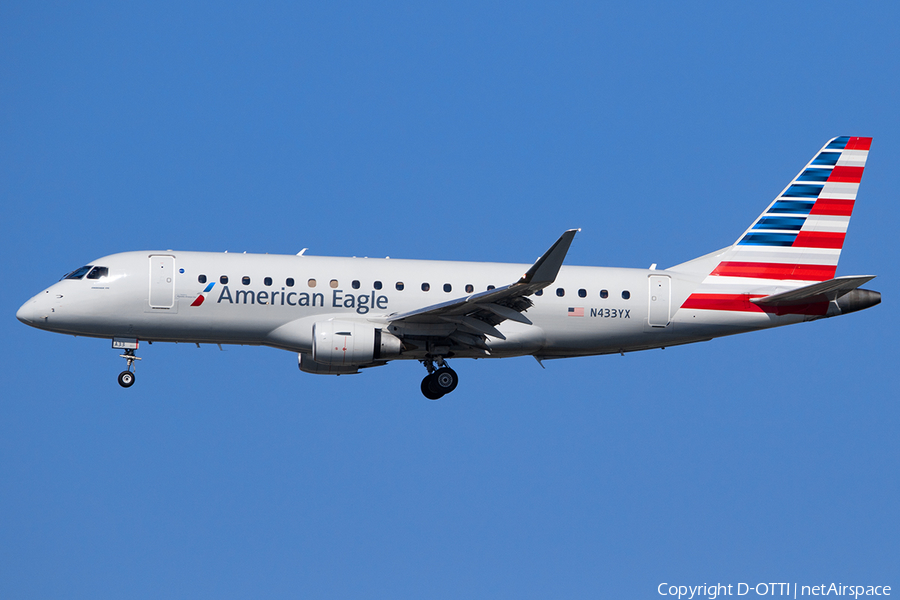 American Eagle (Republic Airlines) Embraer ERJ-175LR (ERJ-170-200LR) (N433YX) | Photo 600271