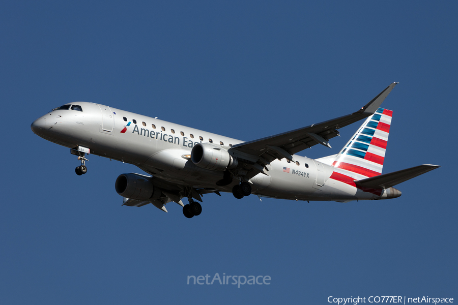 American Eagle (Republic Airlines) Embraer ERJ-175LR (ERJ-170-200LR) (N434YX) | Photo 479521