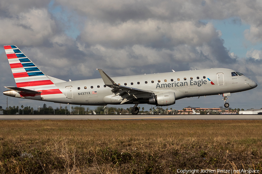 American Eagle (Republic Airlines) Embraer ERJ-175LR (ERJ-170-200LR) (N437YX) | Photo 222197