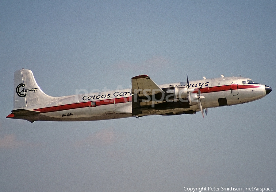 Caicos Caribbean Airways Douglas DC-6A (N43867) | Photo 222678