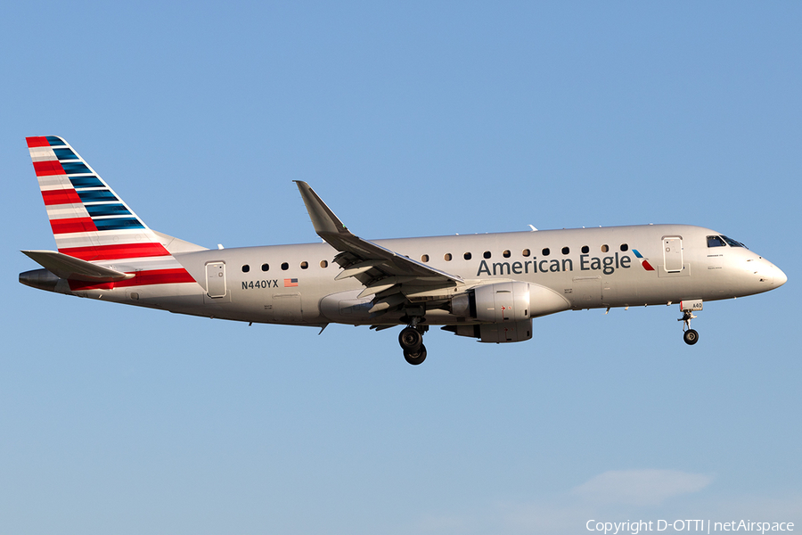 American Eagle (Republic Airlines) Embraer ERJ-175LR (ERJ-170-200LR) (N440YX) | Photo 137299
